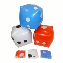 3pcs Inflatable Giant Dice For Indoor And Outdoor Broad Game Pool Party Red