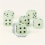 Glow In The Dark Dice Set And Dot Acrylic Rounded Dot Dices For Board Game 6