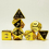 7 piece Plated Yellow Dice Set Polyhedral Tabletop Game Dice Role playing RPG Dice 5