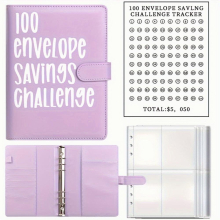 Savings Binder L Savings Challenge Money Saving Challenge Binder Reusable Budget Book With Cash Envelopes For Budgeting Planner & Saving Money