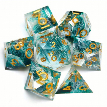 Source Manufacturer Resin Dice Set 7pcs Polyhedral Dice Set Sharp Edged 20 Sided Halloween D Dice Suitable For Role Playing Chess Desktop Games Digita