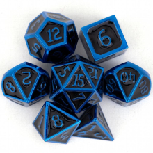 7pcs Standard Metal Dices Solid Metal Polyhedral Dice Set Suitable For Role Playing Board Game