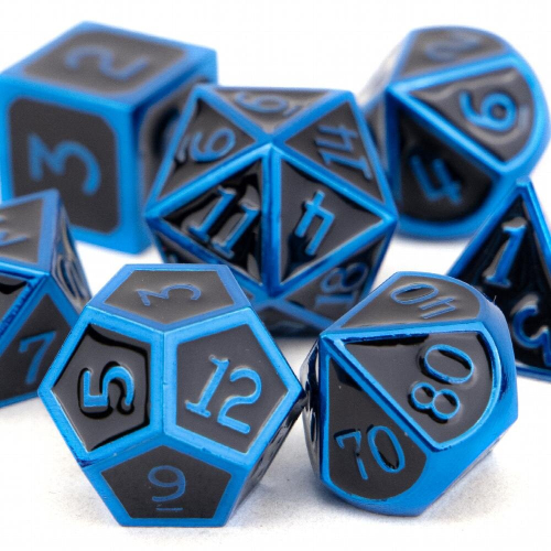 7pcs Standard Metal Dices Solid Metal Polyhedral Dice Set Suitable For Role Playing Board Game 1