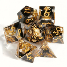 7pcs Sharp Dice Set For Role playing Board Game Game Accessories Halloween Christmas And Thanksgiving Gift