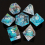 7pcs Resin Confetti Dice Set Polyhedral Sharp Dices For Board Game 4