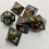 7pcs Resin Confetti Dice Set Polyhedral Sharp Dices For Board Game 11
