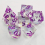 7pcs Resin Confetti Dice Set Polyhedral Sharp Dices For Board Game 12