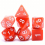 7 piece Layered Red Polyhedral Dice Role playing Table Games Special Dice 3