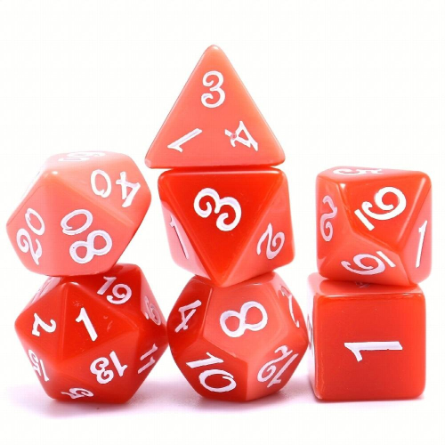 7 piece Layered Red Polyhedral Dice Role playing Table Games Special Dice 2