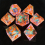 7pcs Resin Confetti Dice Set Polyhedral Sharp Dices For Board Game 7