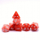7 piece Layered Red Polyhedral Dice Role playing Table Games Special Dice 8