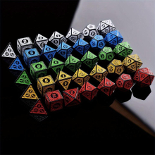 Multicolored Polyhedral Game Dice Set For Board Game Accessories Christmas Halloween Thanksgiving Gift