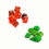 Double Mini Dice Set Two Dice Light Green Set And Transparent Red Set Polyhedral Dice Set For Board Game 3