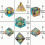 7pcs Resin Confetti Dice Set Polyhedral Sharp Dices For Board Game 3