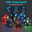 7pcs Rechargeable Luminous LED Dice Set Thanksgiving Christmas Gift 6