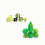 Double Mini Dice Set Mini Two Dice Light Green Set And Transparent Yellow Set Polyhedral Dice Set For Board Game 6