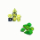 Double Mini Dice Set Mini Two Dice Light Green Set And Transparent Yellow Set Polyhedral Dice Set For Board Game 2