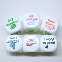 2pcs Novelty Game Dices For Housework Adult Dice Toy For Couple Creative Small Gift Holiday Accessory