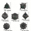 7pcs Metal Polyhedral Dice Set For Roleplaying Tabletop Board 2