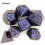 7pcs And Purple Standard Solid Metal Polyhedral Dice Set Suitable For Role Playing Board Game 5