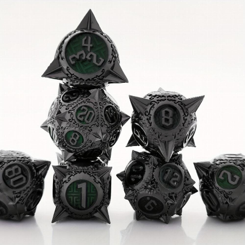 7pcs Metal Polyhedral Dice Set For Roleplaying Tabletop Board 2