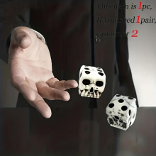 2pcs Halloween Skull Dices Casual Party Board Game Toys Desktop Ornaments Halloween Christmas Gift