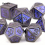 7pcs And Purple Standard Solid Metal Polyhedral Dice Set Suitable For Role Playing Board Game 6