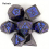 7pcs And Purple Standard Solid Metal Polyhedral Dice Set Suitable For Role Playing Board Game 3