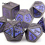 7pcs And Purple Standard Solid Metal Polyhedral Dice Set Suitable For Role Playing Board Game 7