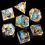 7pcs Resin Spiked Sided Digital Dices For Role Playing Board Game 9