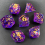 Resin Colored Stripes Dice Multifaceted Game Dice 2