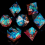 7pcs Resin Spiked Sided Digital Dices For Role Playing Board Game 4