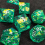Resin Colored Stripes Dice Multifaceted Game Dice 4