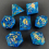 Resin Colored Stripes Dice Multifaceted Game Dice 9