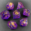 Resin Colored Stripes Dice Multifaceted Game Dice 5