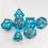 7pcs Resin Decal Quicksand Runner Polyhedral Dice Set For Tabletop Games 6