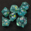 7pcs Resin Decal Quicksand Runner Polyhedral Dice Set For Tabletop Games 2
