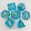 7pcs Resin Decal Quicksand Runner Polyhedral Dice Set For Tabletop Games 4