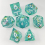 7pcs Resin Decal Quicksand Runner Polyhedral Dice Set For Tabletop Games 5