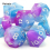 7pcs Pink And Number Sharp Edge Resin Polyhedral Dices Suitable For Role Playing Board Game 6