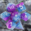 7pcs Pink And Number Sharp Edge Resin Polyhedral Dices Suitable For Role Playing Board Game 11