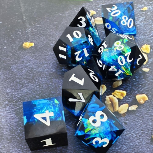 High Clear And Board Game Resin Dice Set Tabletop Dice Accessories 1