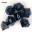 7pcs Resin Flowing Eyes Number Sharp Edge Polyhedral Dice Set Suitable For Board Game 5
