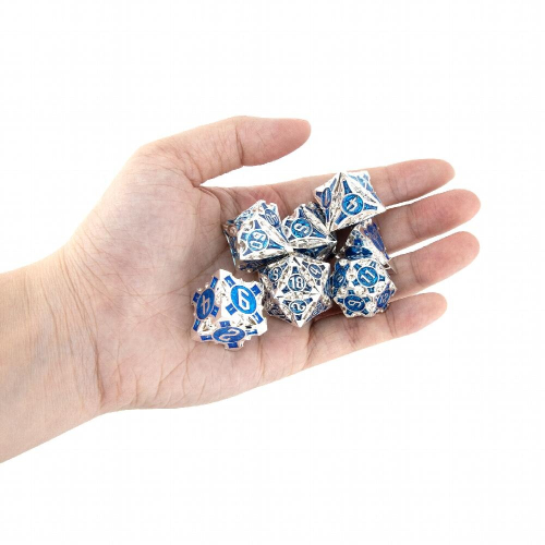 7pcs Solid Metal Polyhedral Dice Set Suitable For Role Playing Board Game 1