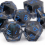 7pcs Resin Flowing Eyes Number Sharp Edge Polyhedral Dice Set Suitable For Board Game 7