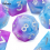7pcs Pink And Number Sharp Edge Resin Polyhedral Dices Suitable For Role Playing Board Game 9