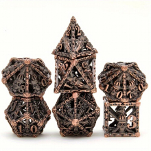 7pcs Polyhedral Board Game Set Digital Teaching Accessories Desktop Game Toy Dice Set