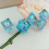 High Clear Paper Solid Resin Dice Set Tabletop Game Dice Accessories 5