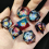 Hand Resin Dice 7 Sets Box Sharp Dice Game Accessories Polyhedron Worker Making Board Game Coc Runner Dice Set 4