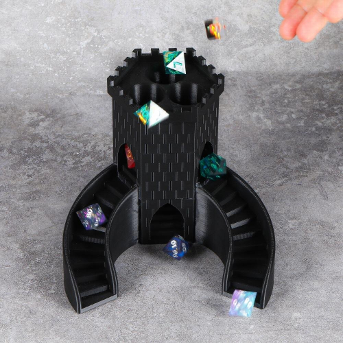 Castle Dice Tower Dice Rolling Tower Role Playing Games Tabletop Games 2